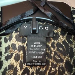 Closet purge: NWT Virgo black and leopard jumpsuit. Size 10 purchased @ Macys